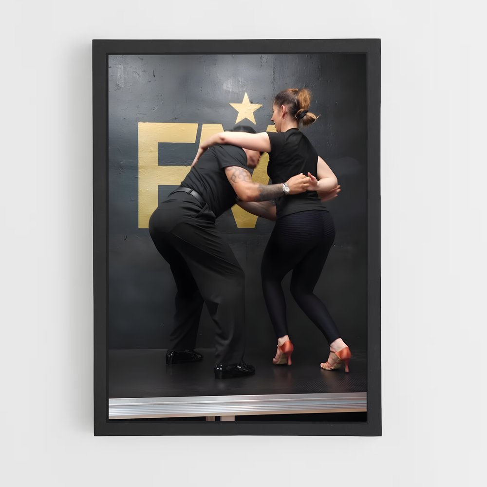 Poster Équilibre en Noir – affiche Danse (vue 2)